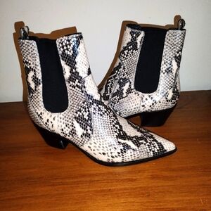 Paige Snakeskin Ankle Boots